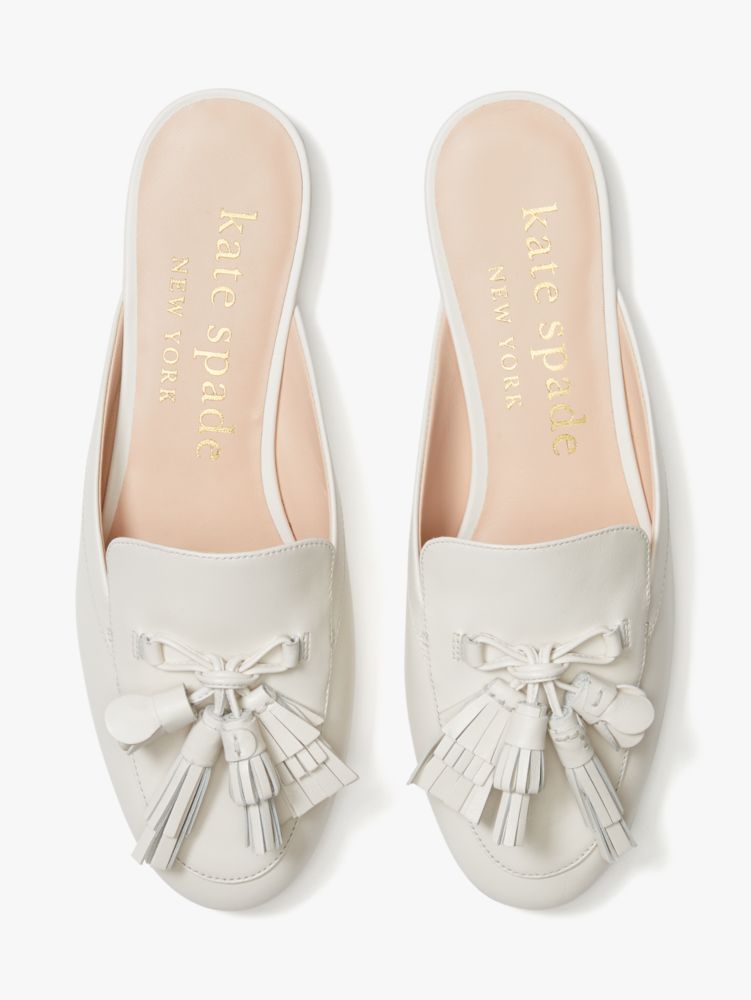 Kate Spade,cadenza mules,flats,Parchment