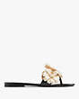 Kate Spade,jaylee slide sandals,sandals,Casual,Black/French Cream