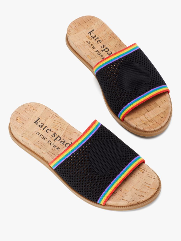 Rainbow stripe sale sandals