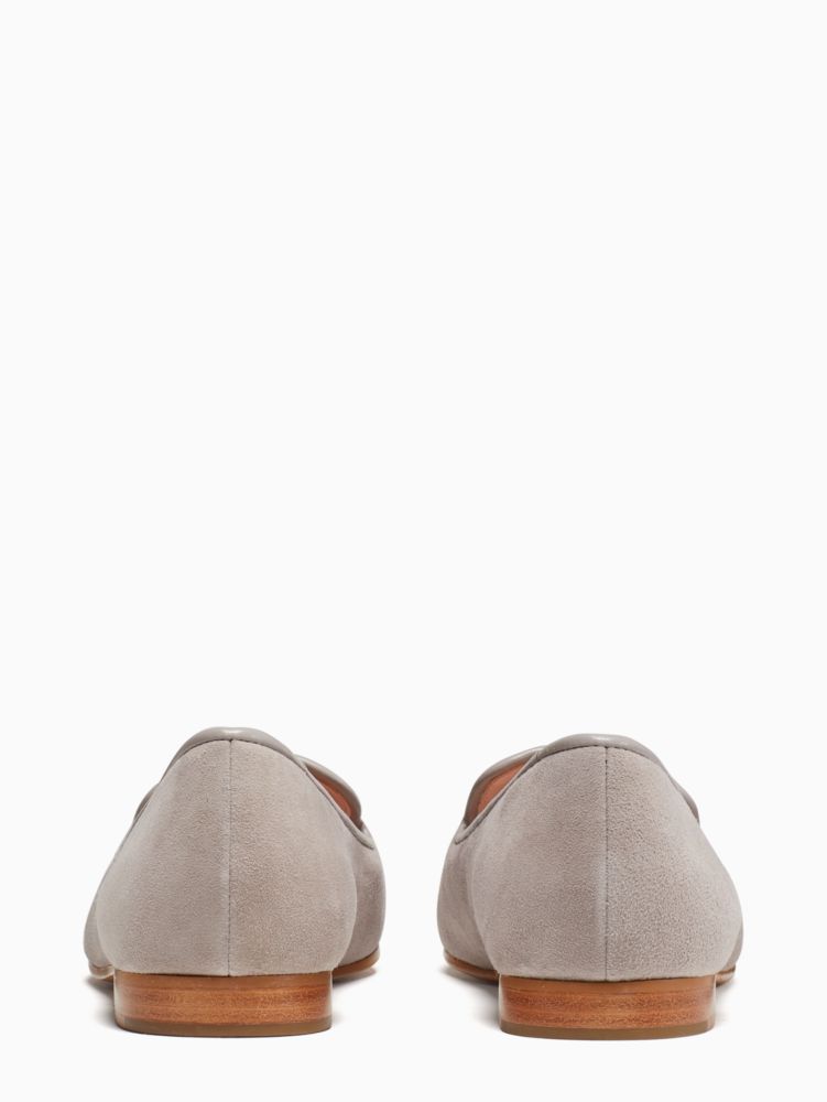 Kate Spade,Claudia Flats,Suede,Smoking Flat,Logo,Metal,Work,