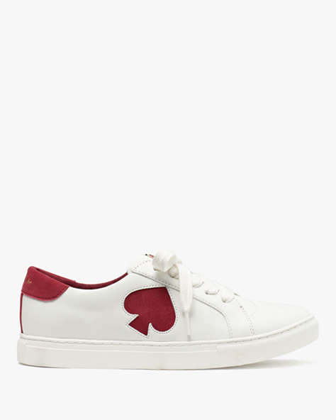 Kate Spade,Fez Sneaker,sneakers,50%,Optic White/Red Sangria