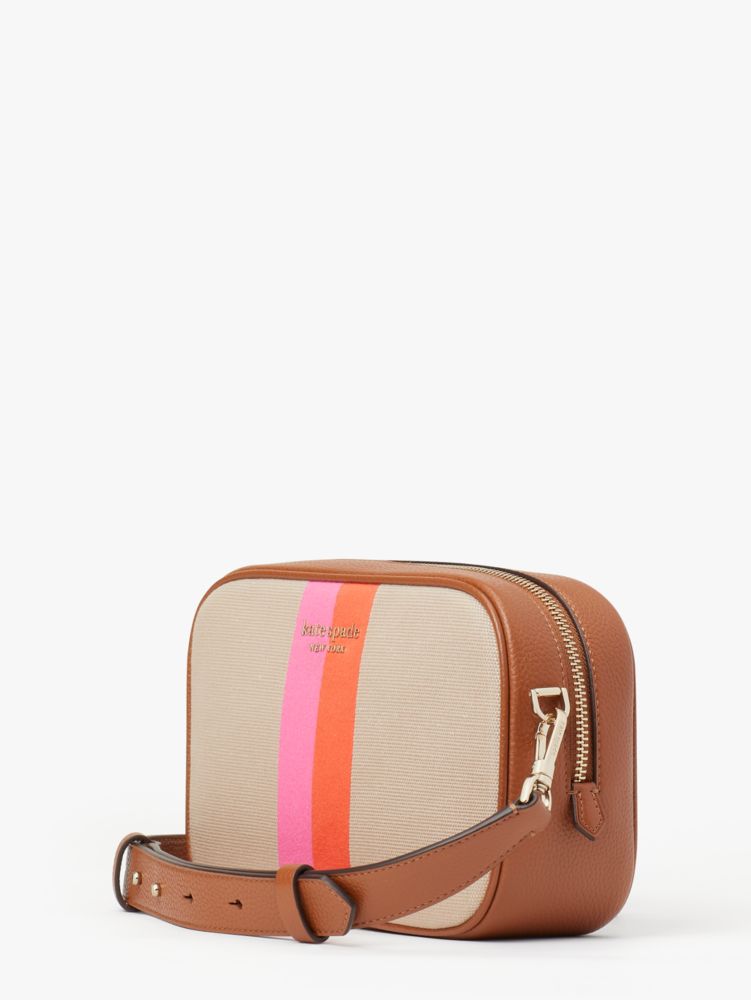 Astrid Striped Canvas Medium Crossbody, , Product