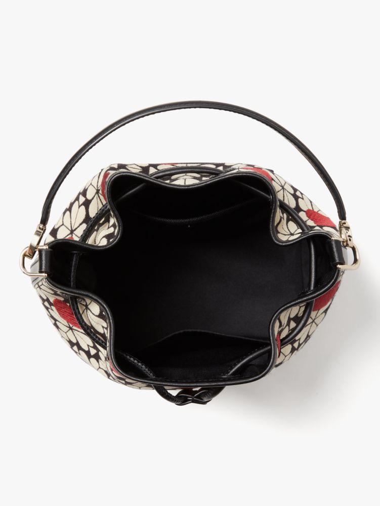 Spade Flower Jacquard Hearts Medium Bucket Bag | Kate Spade New