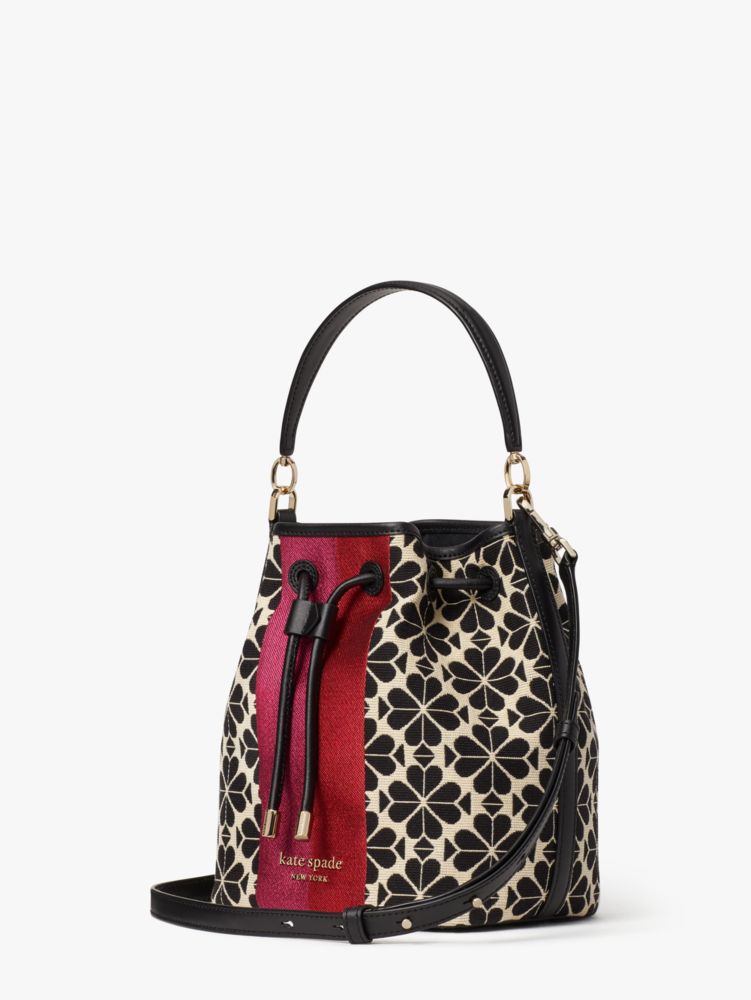 Kate Spade Spade Flower Jacquard Stripe Bucket Bag - ShopStyle