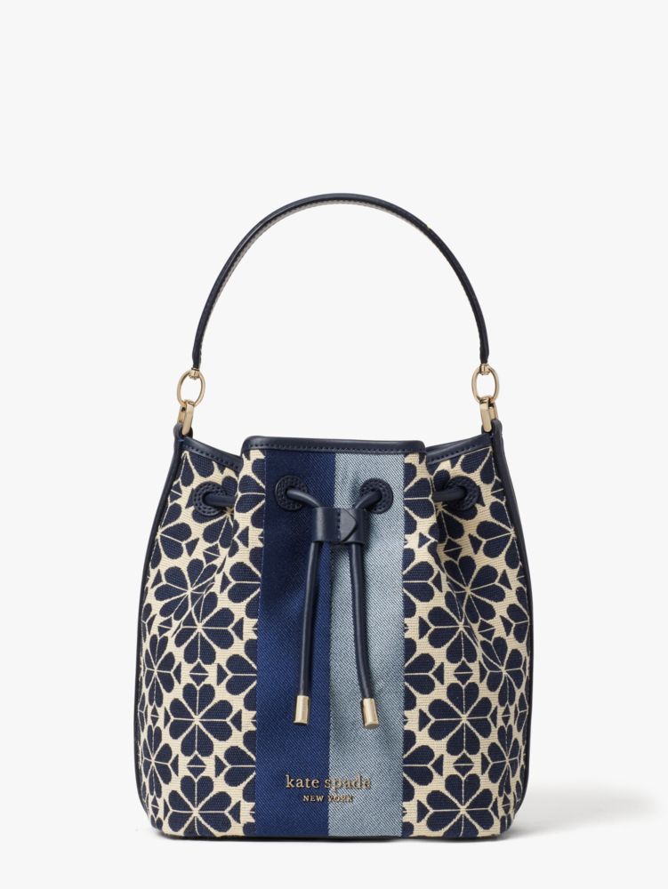 Jacquard bucket shop bag