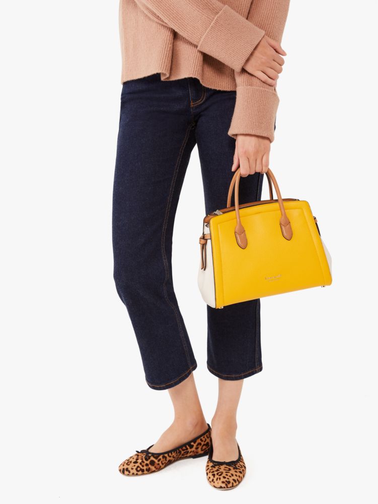 Kate Spade,Knott Colorblocked Medium Satchel,satchels,Medium,Work,Loquat Multi