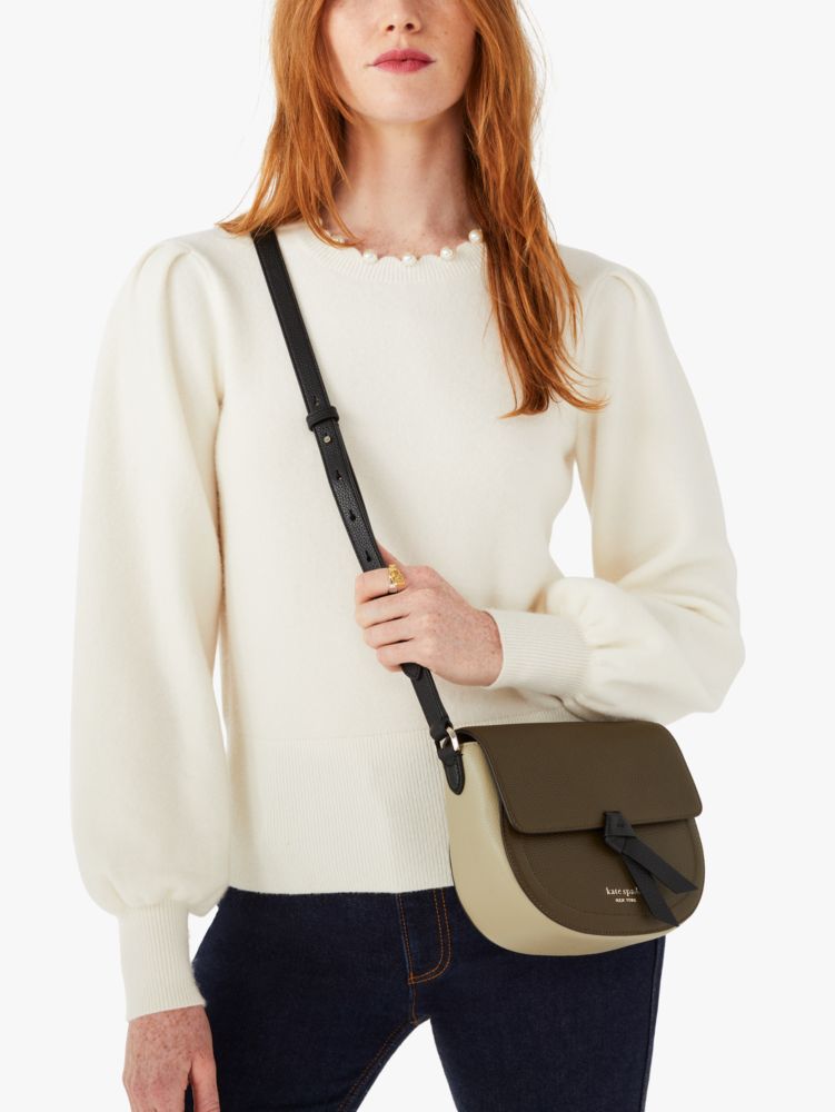 Kate Spade bag. Knott medium saddle crossbody. New York. 