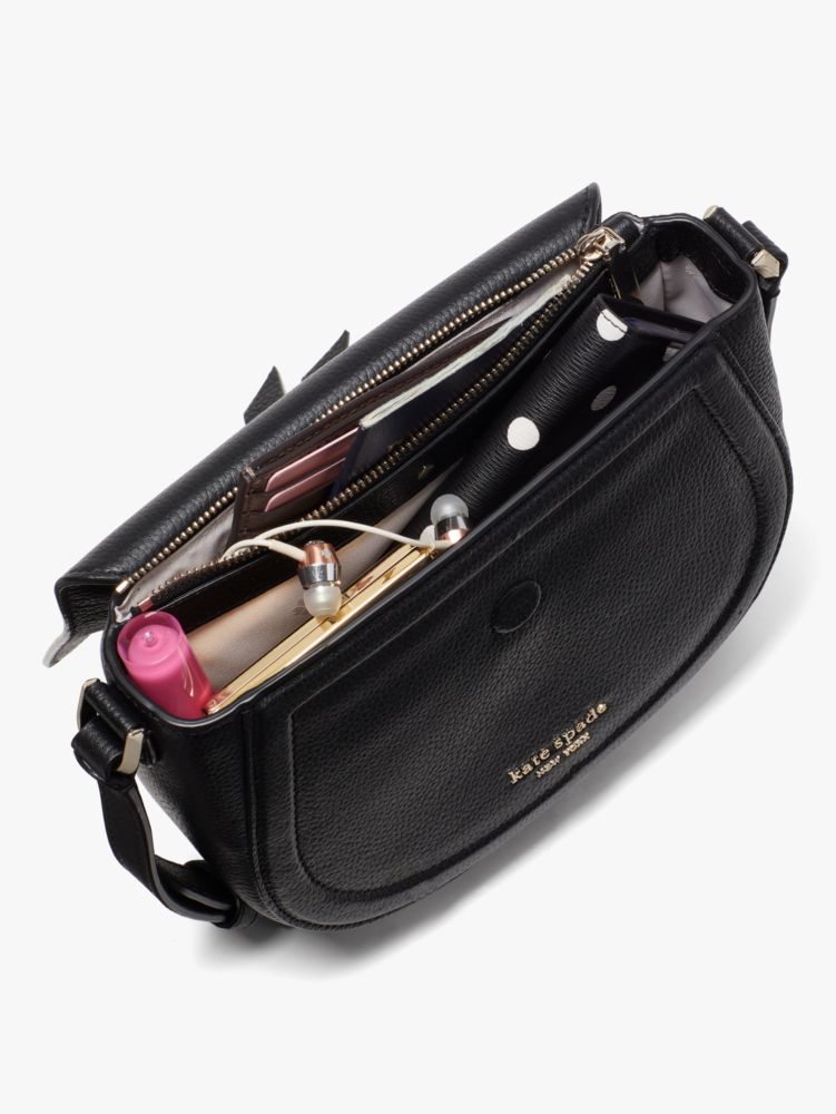 Kate Spade,Knott Colorblocked Medium Saddle Crossbody,
