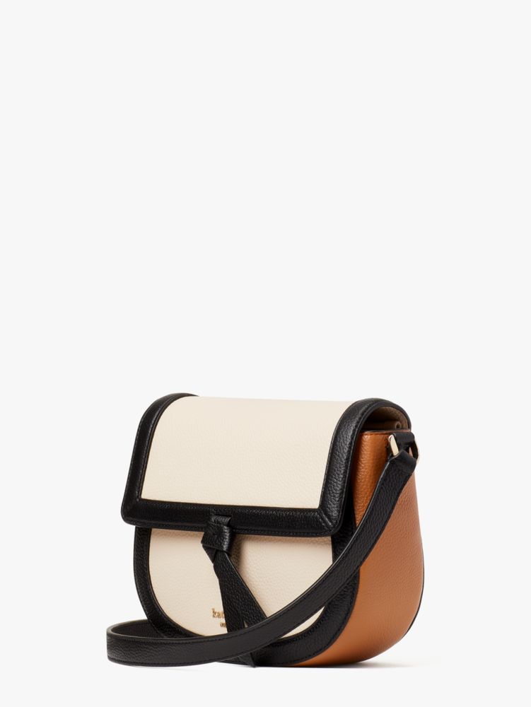 Kate Spade,Knott Colorblocked Medium Saddle Crossbody,