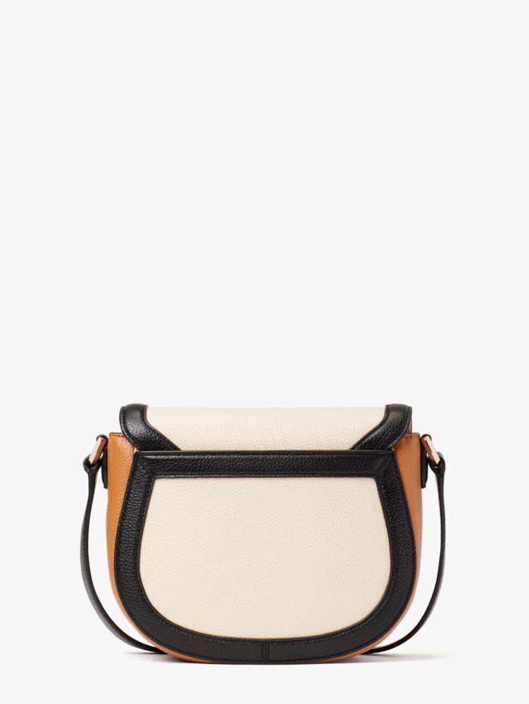 ♡ Knott Colorblocked Medium Saddle Crossbody | Kate Spade New York