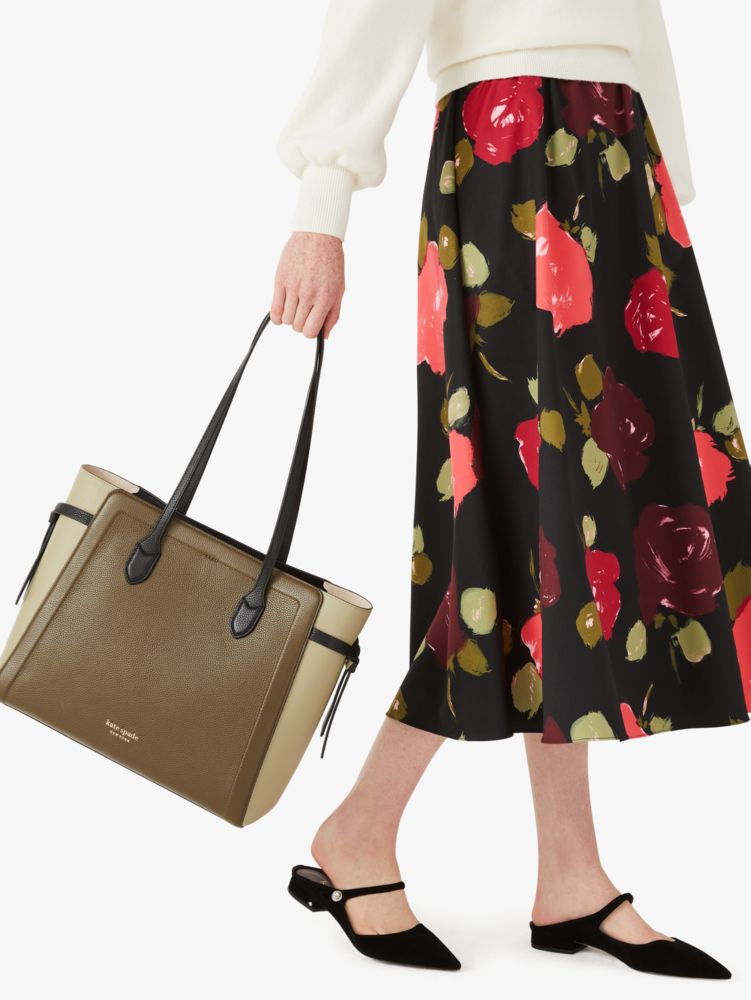 Kate Spade,Knott Colorblocked Large Tote,tote bags,60%,Large,
