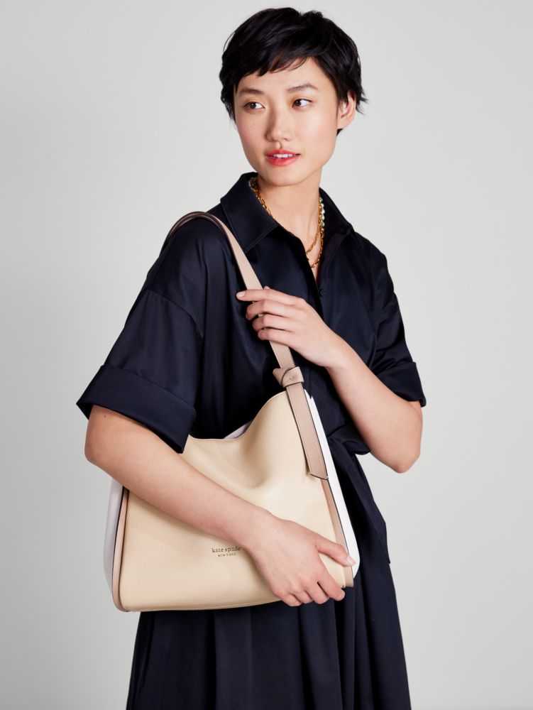 Kate Spade,Knott Colorblocked Large Shoulder Bag,