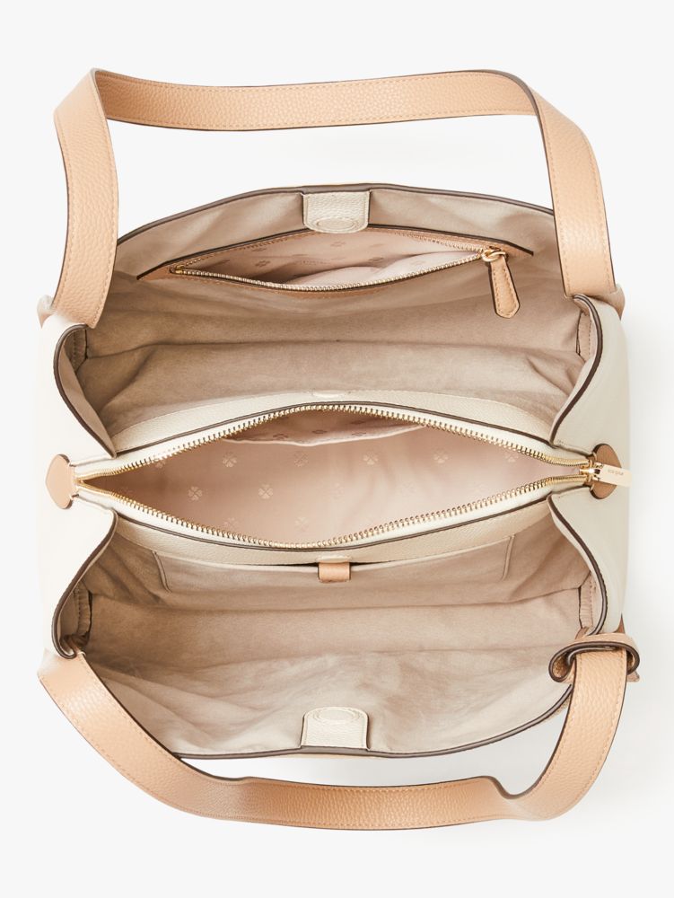 Kate Spade,ノット カラーブロック ラージ ショルダーバッグ,ﾅﾁｭﾗﾙ