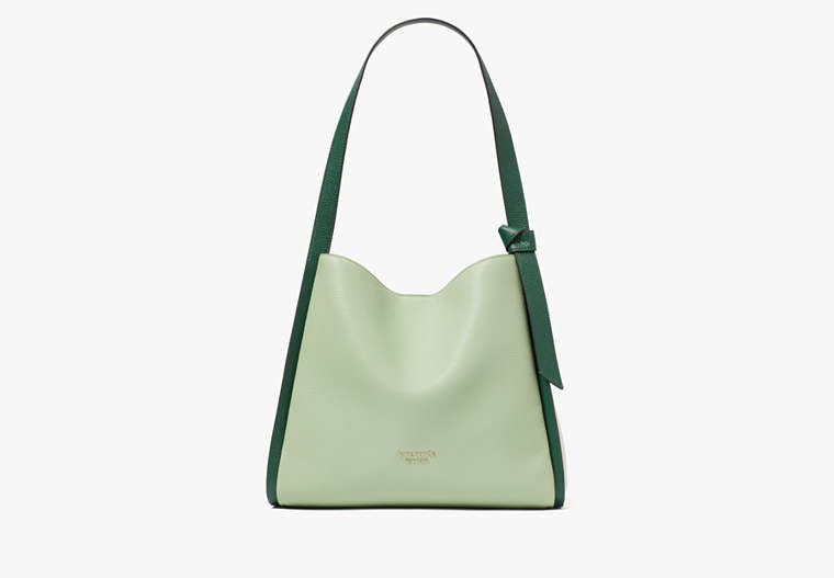 Kate Spade,knott colorblocked large shoulder bag,shoulder bags,Large,Beach Glass Multi
