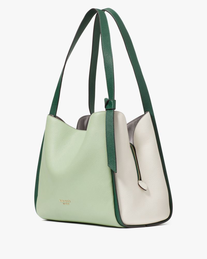 Kate Spade,Knott Colorblocked Large Shoulder Bag,
