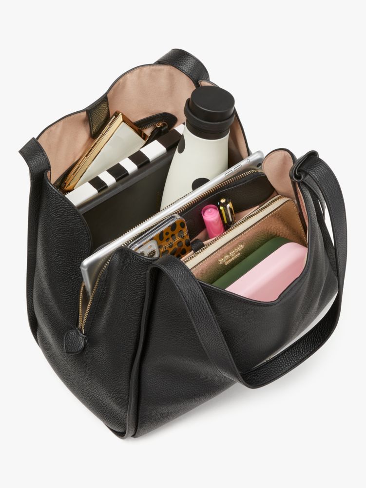Kate Spade,ノット カラーブロック ラージ ショルダーバッグ,ミルクグラスマルチ