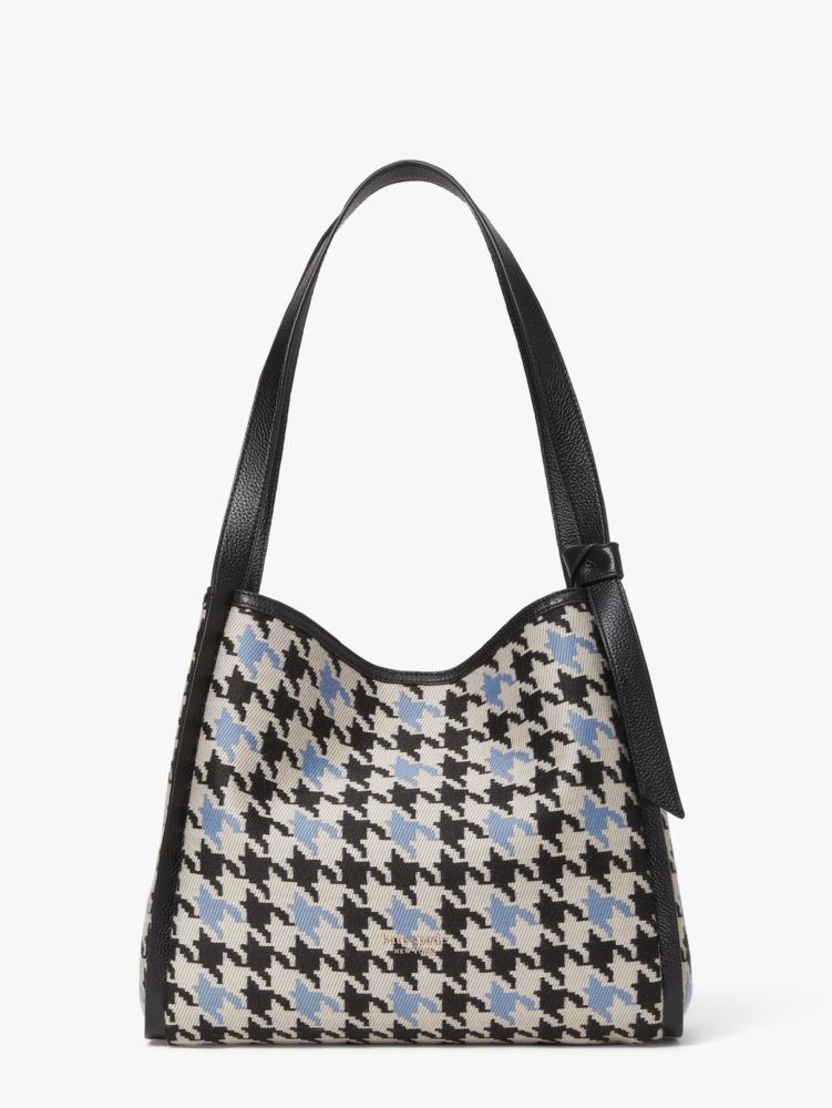 Kate Spade New York Knott Houndstooth Medium Satchel