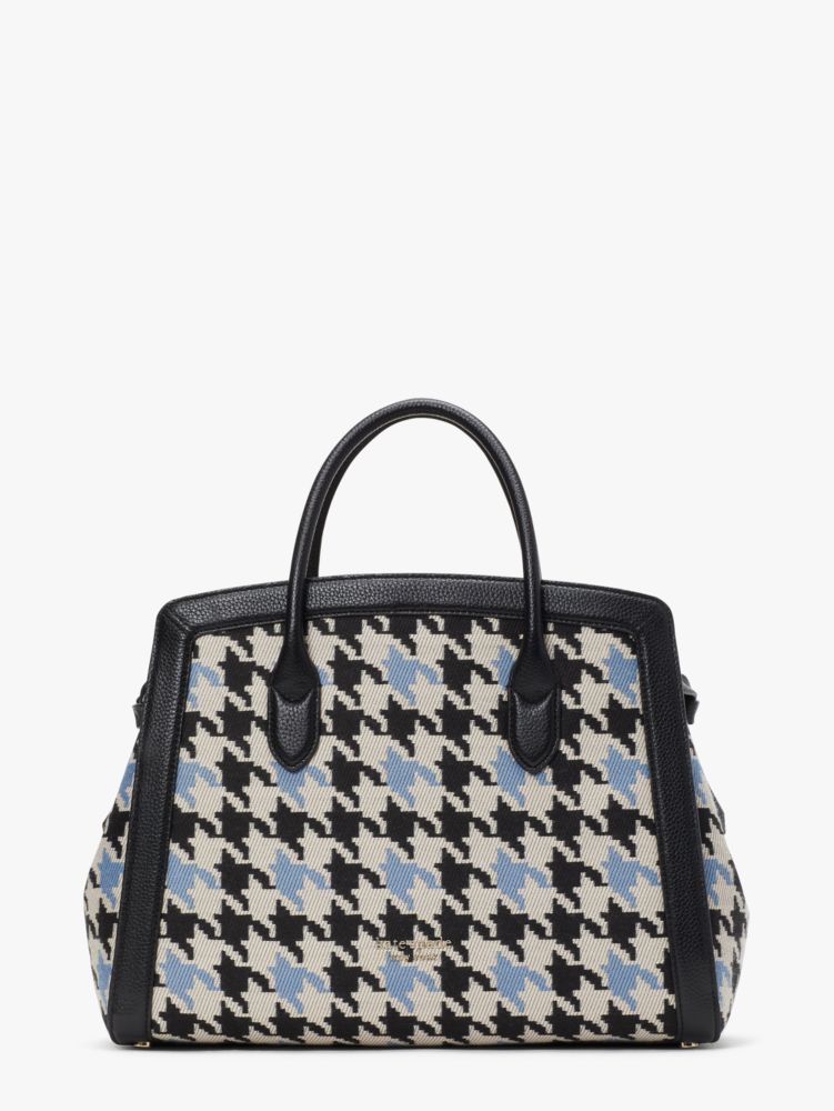 Knott Houndstooth Large Satchel | Kate Spade New York