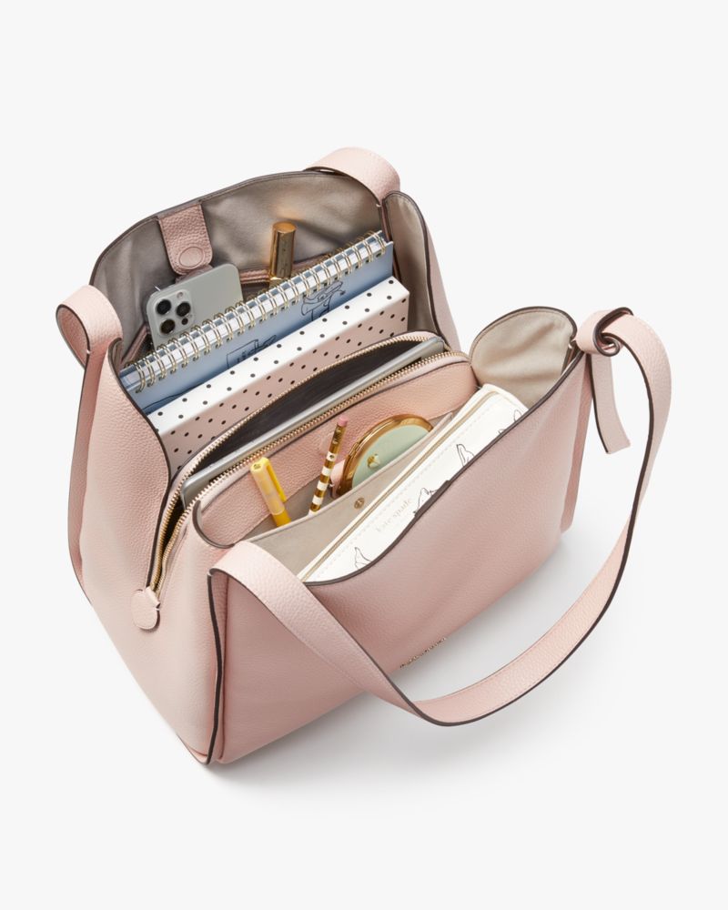 Kate Spade,Knott Large Shoulder Bag,Brown