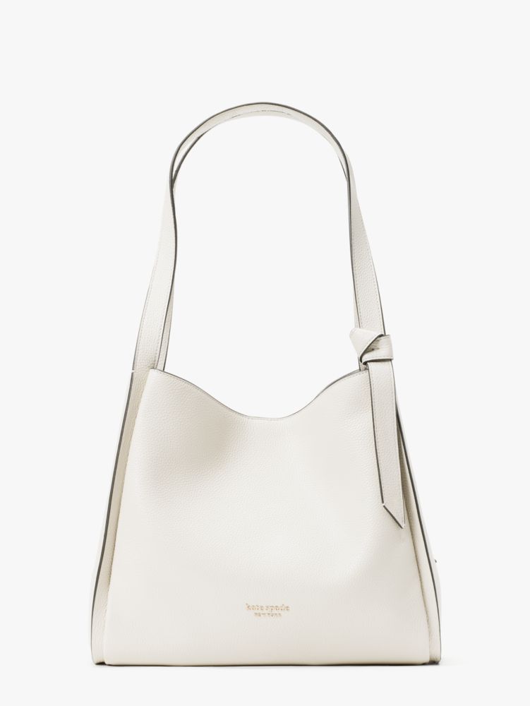 Kate Spade,Knott Large Shoulder Bag,shoulder bags,Large,Cream