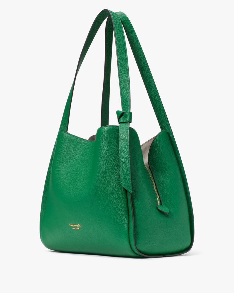 Kate Spade,Knott Large Shoulder Bag,shoulder bags,Large,Watercress