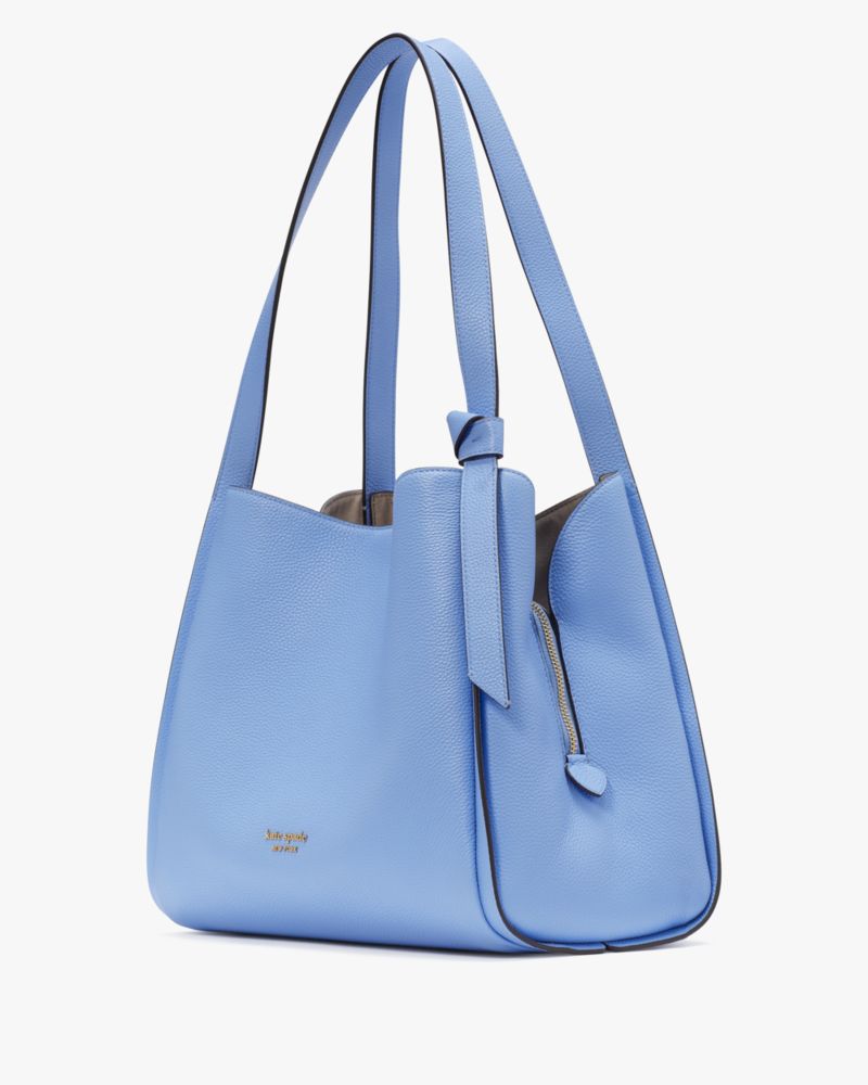 Kate Spade,Knott Large Shoulder Bag,Blue