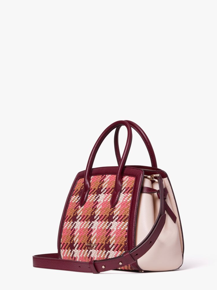 Kate Spade,Knott Woven Medium Satchel,