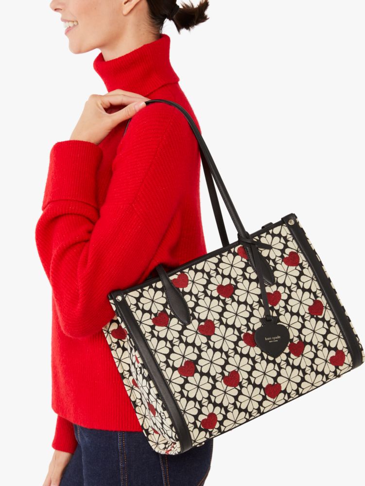 Kate Spade New York Market Medium Spade Flower Jacquard Tote