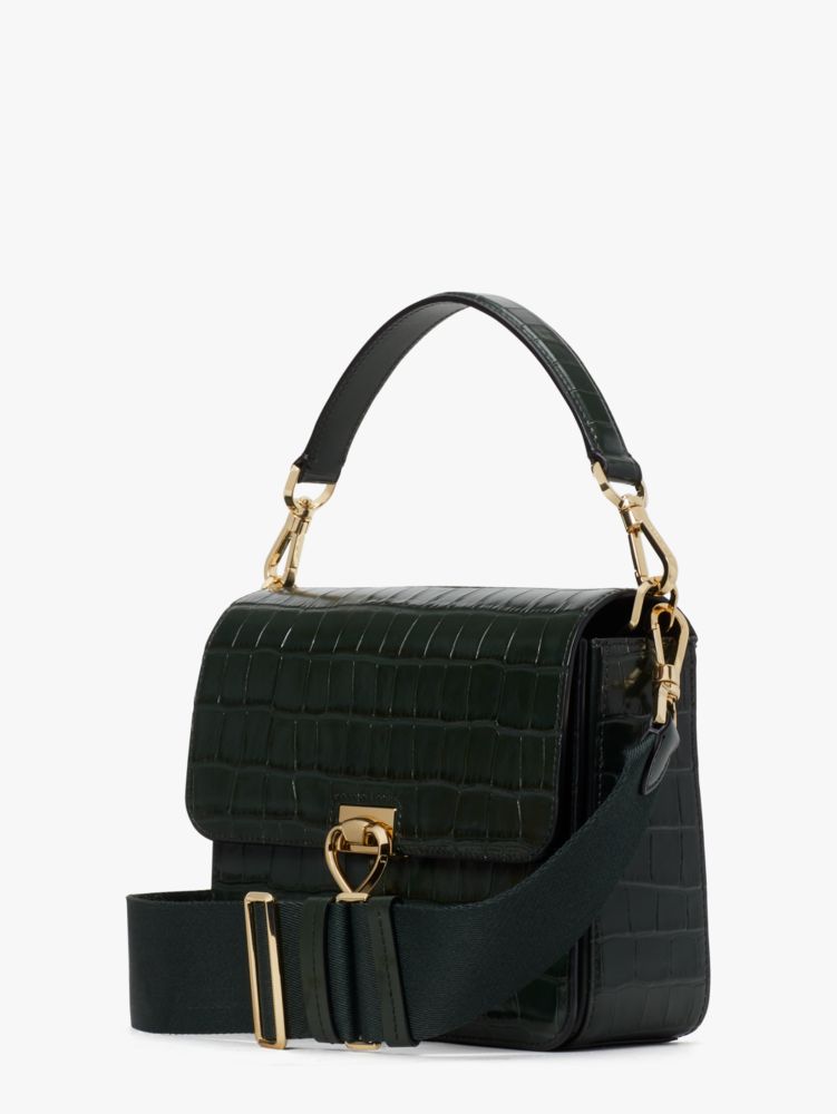 Kate Spade,Lovitt Croc-embossed Small Medium Convertible Shoulder Bag,