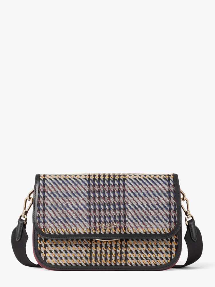 Buddie Plaid Schultertasche, Mittelgroß, , Product