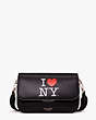 Kate Spade,I Love NY X Kate Spade New York Buddie Medium Shoulder Bag,shoulder bags,Medium,Black Multi