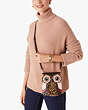 Kate Spade,blinx leopard 3d owl crossbody,crossbody bags,Medium,Multi