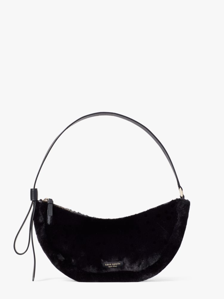 Smile Faux-fur Small Shoulder Bag, , Product