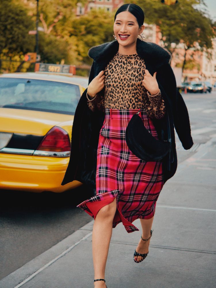 Kate Spade New York Faux Fur Shoulder Bag - Black Shoulder Bags