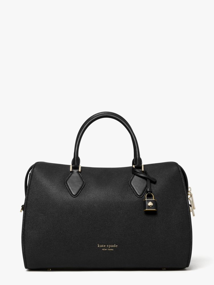 Zip Code Large Satchel, Black, Product