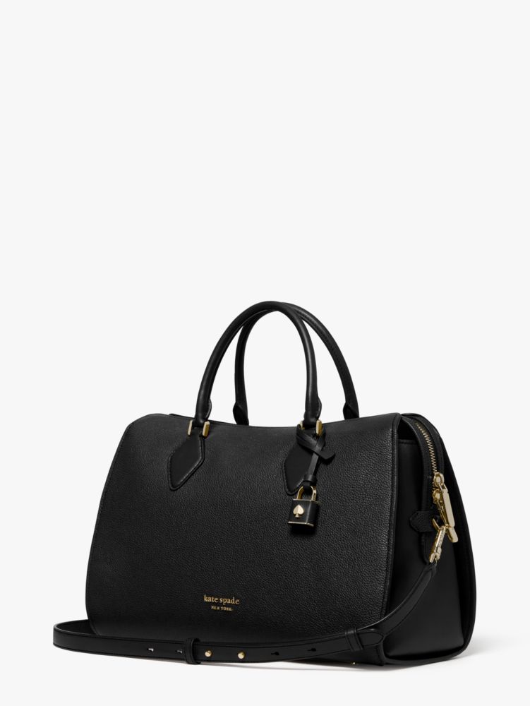 Zip Code Large Satchel, Black, Product