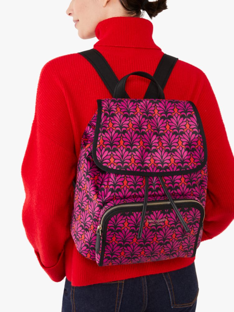Kate Spade,The Little Better Sam Brocade-printed Fabric Medium Backpack,