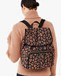 Kate Spade,the little better sam leopard medium backpack,backpacks,Medium,Black Multi