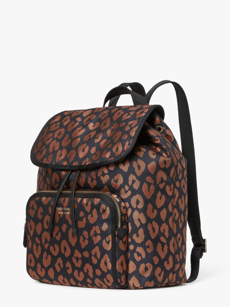 Kate spade backpack on sale leopard