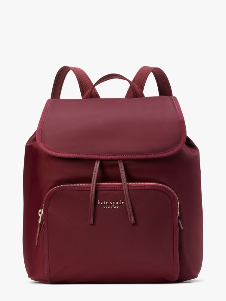 Kate spade maroon backpack on sale