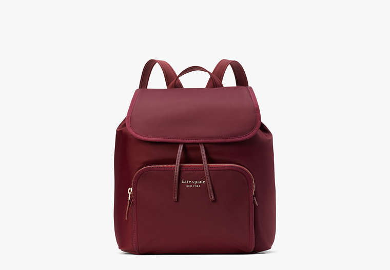 The Little Better Sam Nylon Medium Backpack, Dark Merlot, Product image number 0