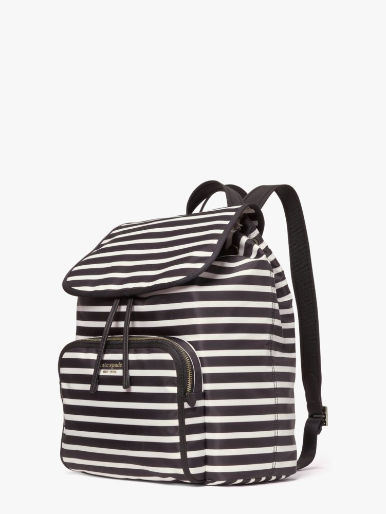 Kate spade striped outlet backpack