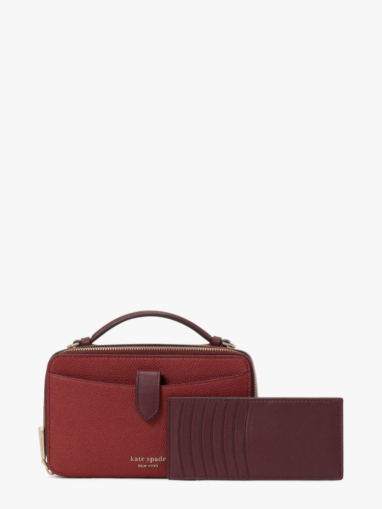 Kate Spade,Zip Code Colorblocked Double-zip Crossbody,