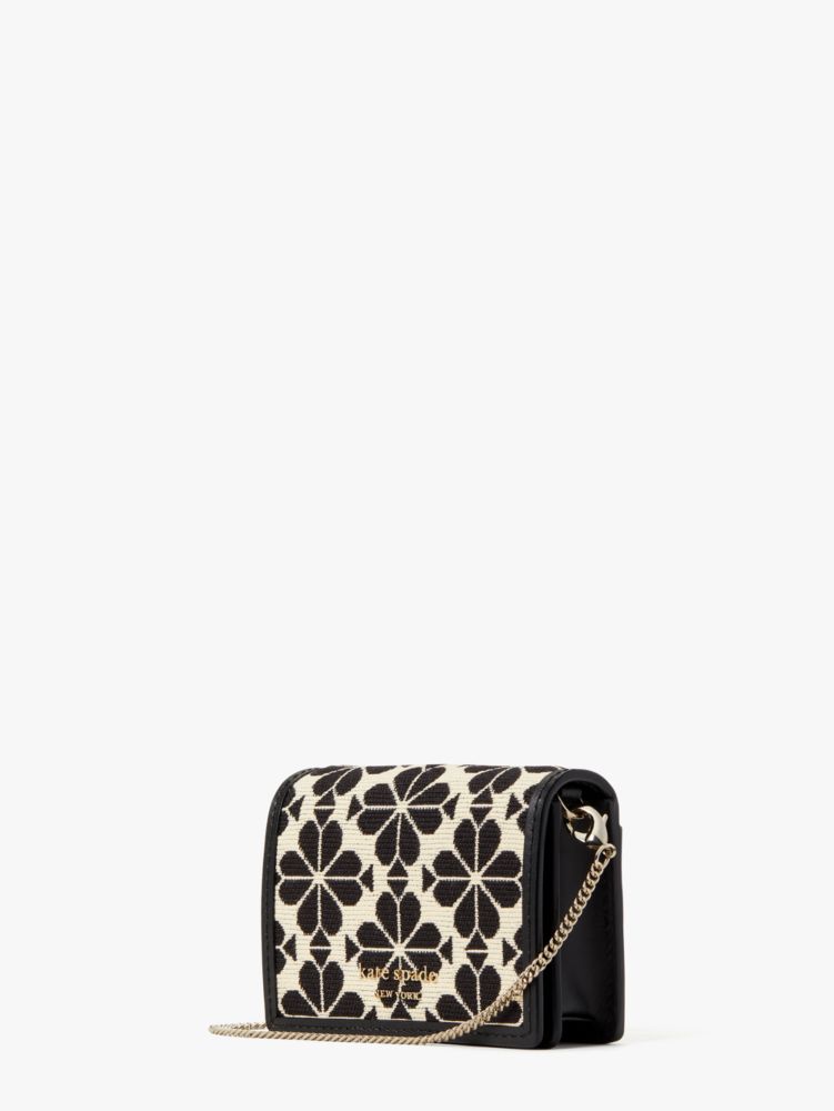 Kate Spade,Spade Flower Jacquard Chain Cardholder,