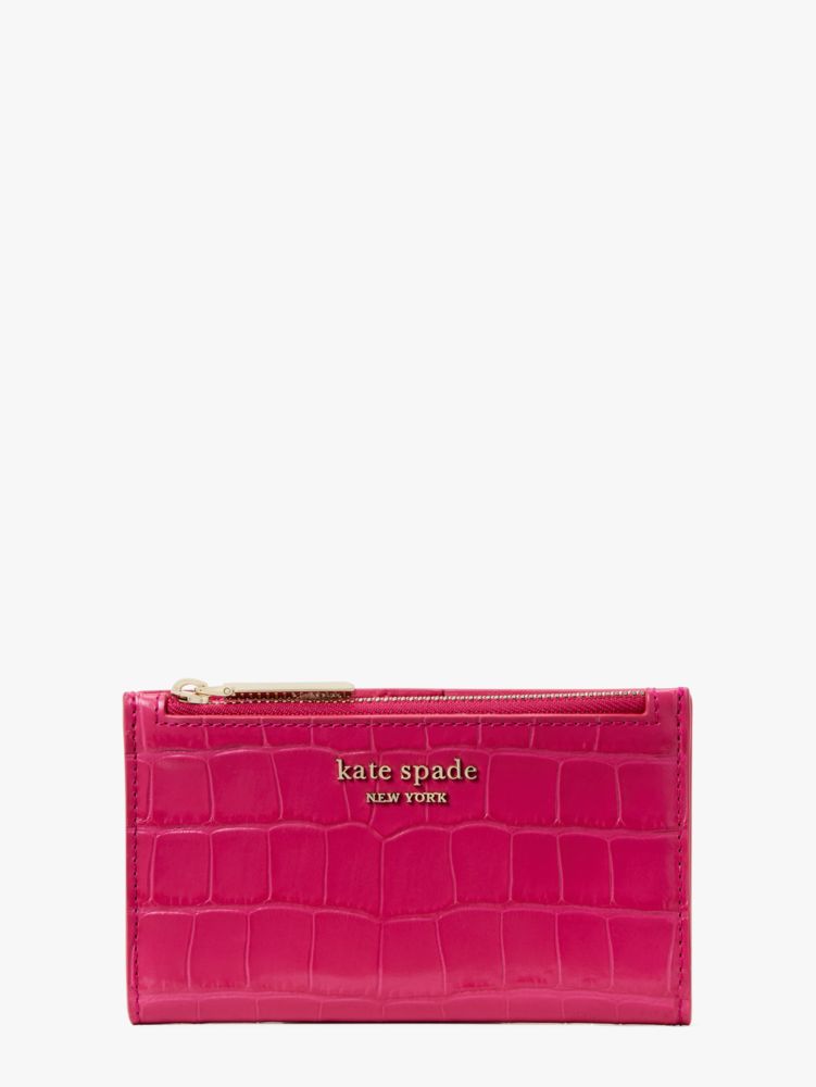 Kate Spade Spencer Croc Embossed Crossbody Bag in Red