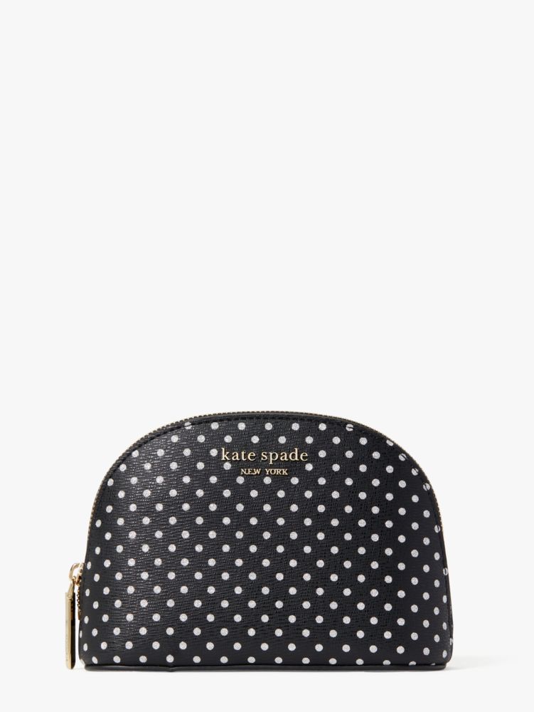 Kate spade polka dot makeup online bag