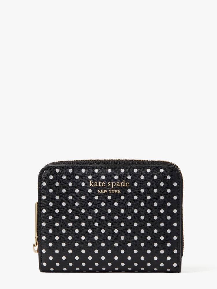 Spencer Metallic Dot Small Compact Wallet | Kate Spade New York