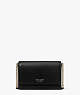 Kate Spade,Spencer Flap Chain Wallet,crossbody bags,Small,Evening,Black