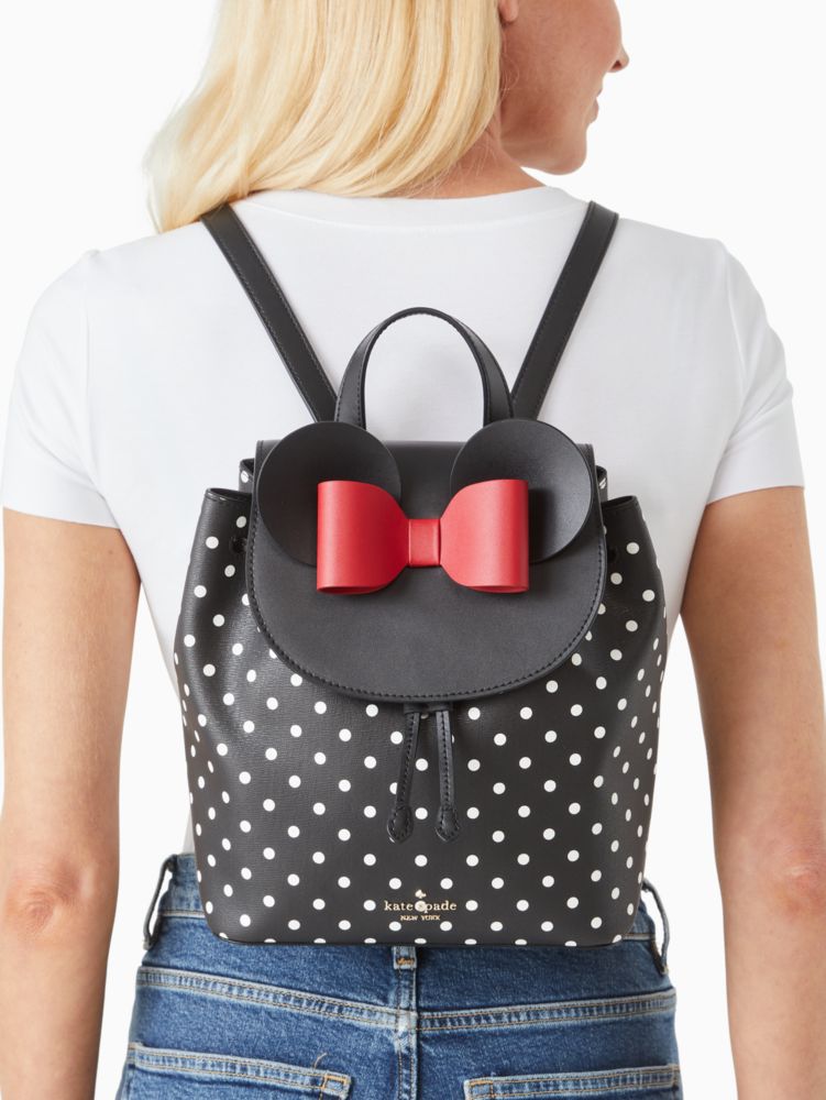 Kate Spade,disney x kate spade new york minnie mouse backpack,backpacks & travel bags,Black Multi