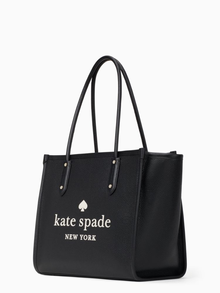 Kate Spade,エラ ペブル レザー トート,バッグ,ブラック